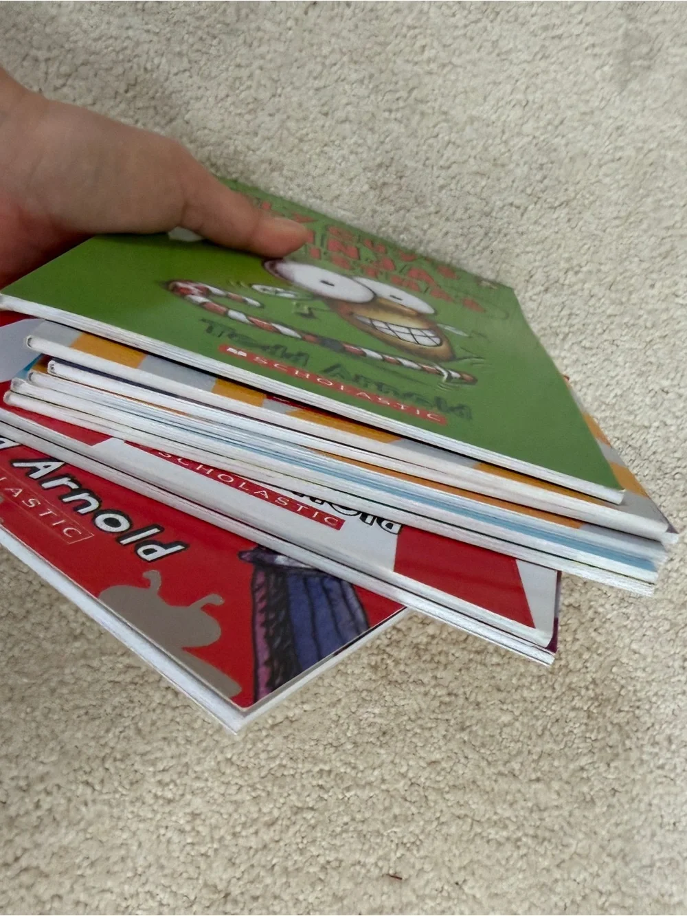 Scholastic Fly Guy Book Set - Red, Purple, Orange, Green, Blue, Yellow, Cream